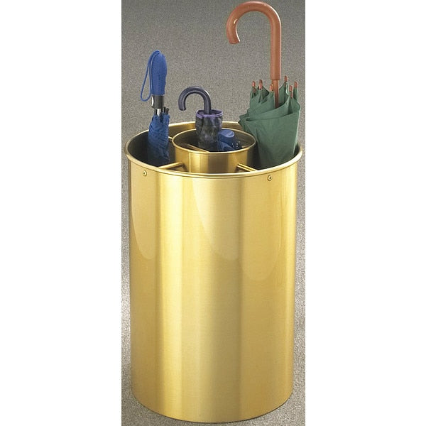 Umbrella Stand, 30 Umbrellas, Finish: Satin Brass