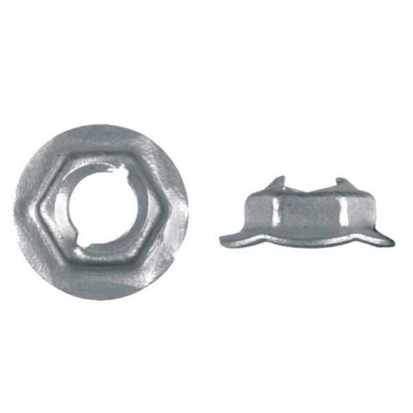 Cap Nut, M8, Steel, Zinc Plated, 8 mm H, 100 PK