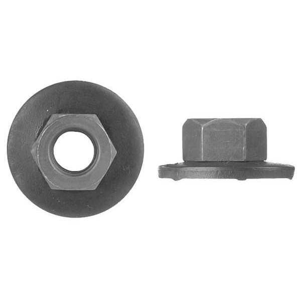 Flange Nut, M8-1.25, Steel, Not Graded, Phosphate, 24 mm Hex Wd, 10 mm Hex Ht, 25 PK