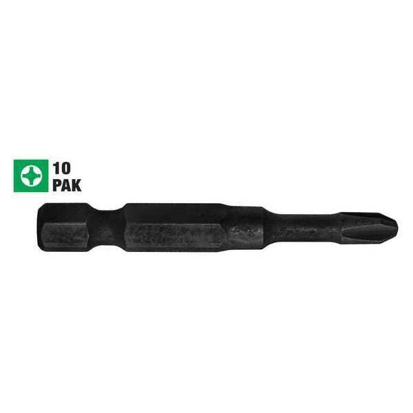Impact Pro Screwdriver Bit Phil, 3, 10Pk