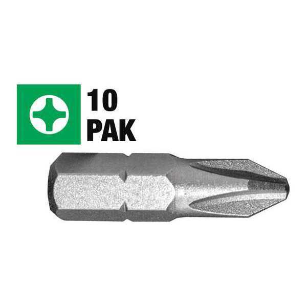 Phillips Insert Screwdriver Bit, 3, 25Pk