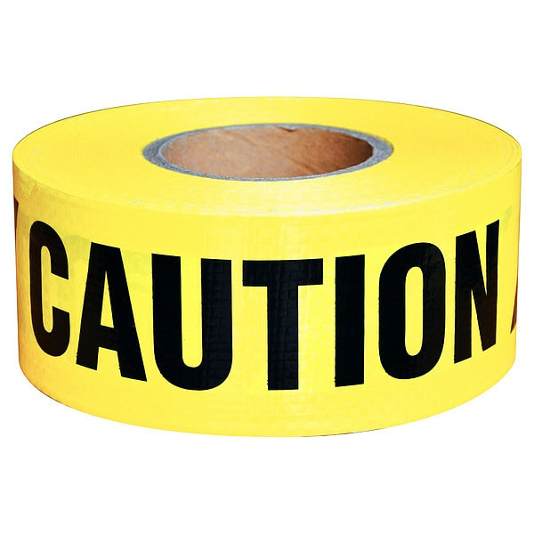Barricade Tape, Caution, Yellow, Roll 3