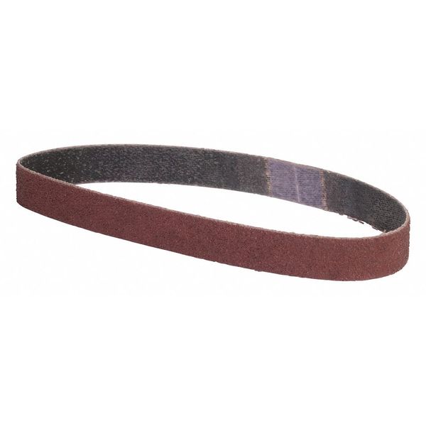 Sanding Belt, Coated, 3/4 in W, 20 1/2 in L, 60 Grit, Coarse, Aluminum Oxide, Brown