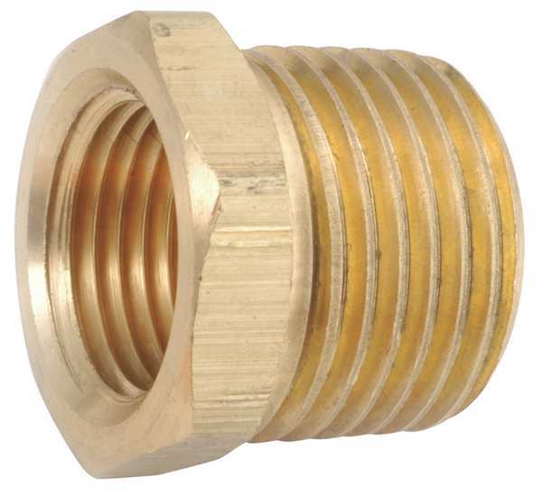 Brass Hex Bushing, MNPT x FNPT, 3/4