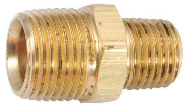 Low Lead Brass Nipple, MNPT, 3/8