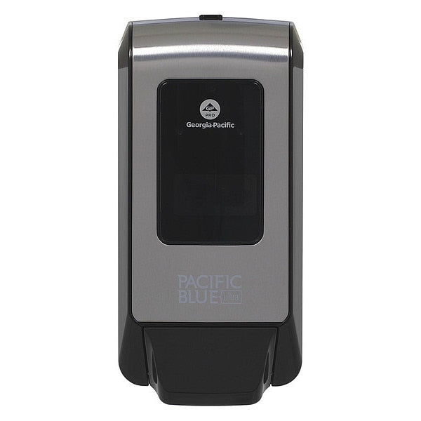 Soap Dispenser, Manual, Foam, Silver