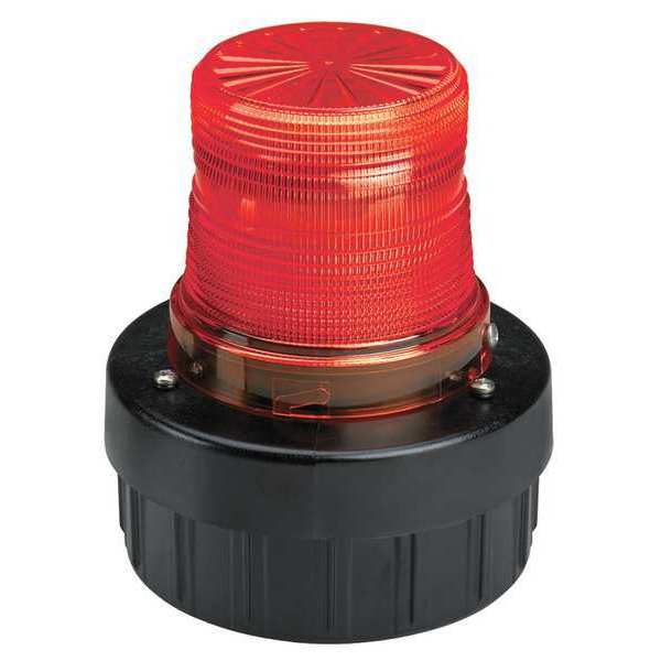 Warning Light w/Sound, LED, Red, 24VDC