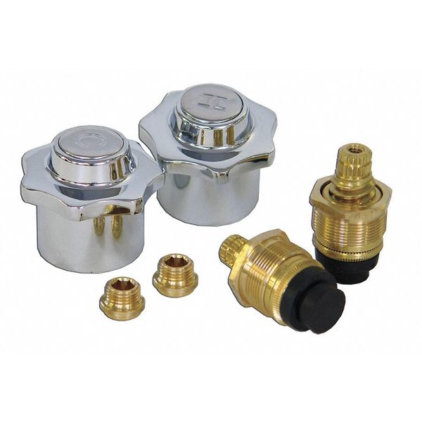 Faucet Repair Kit, Brass/Plastic, 1-1/2