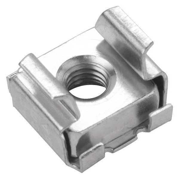 Cage Nut, M6-1.00, Zinc Electroplate Finish