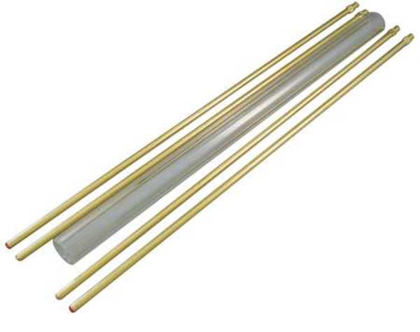 Glass Rod Kit, Plain, 5/8In Dia, 48In L