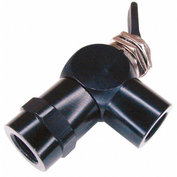 Toggle Valve, NC, 1/8 In, FNPT, Brass, 3 Way