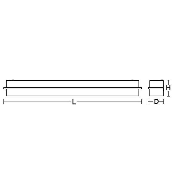 Apex - Vanity Light Fixture - 4 Ft, Width: 5.5