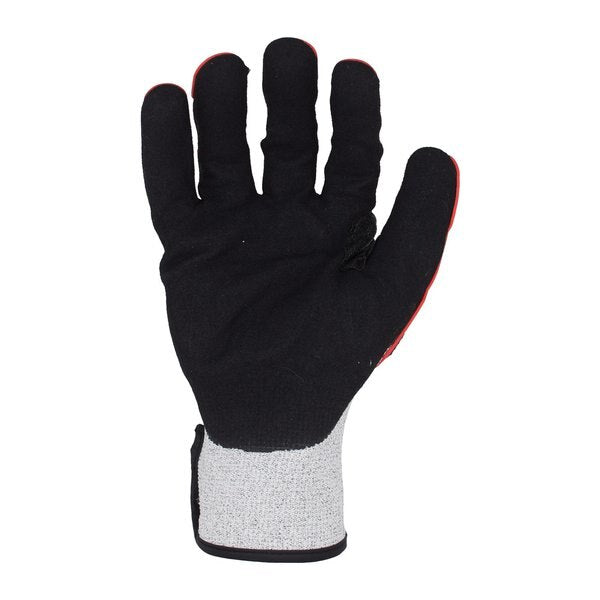 Raptor 13 ga. ANSI A4 Cut Resistant Gloves, Sandy Foam Nitrile Palm Coating, TPR Hand Protection, XL