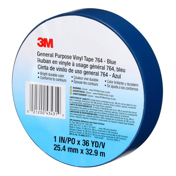 Vinyl Tape, 5.0 Mil, 1