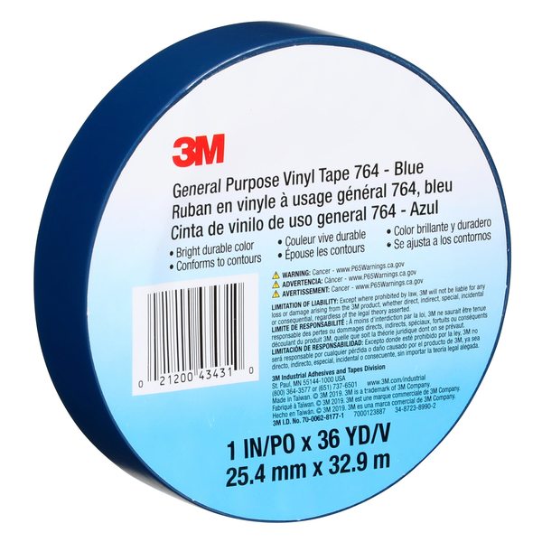 Vinyl Tape, 5.0 Mil, 1