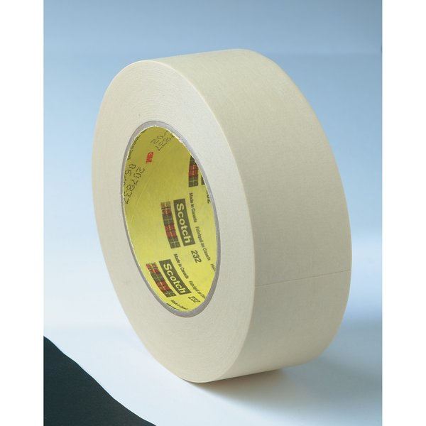 3Mâ¢ 232 Masking Tape, 6.3 Mil, 1/4