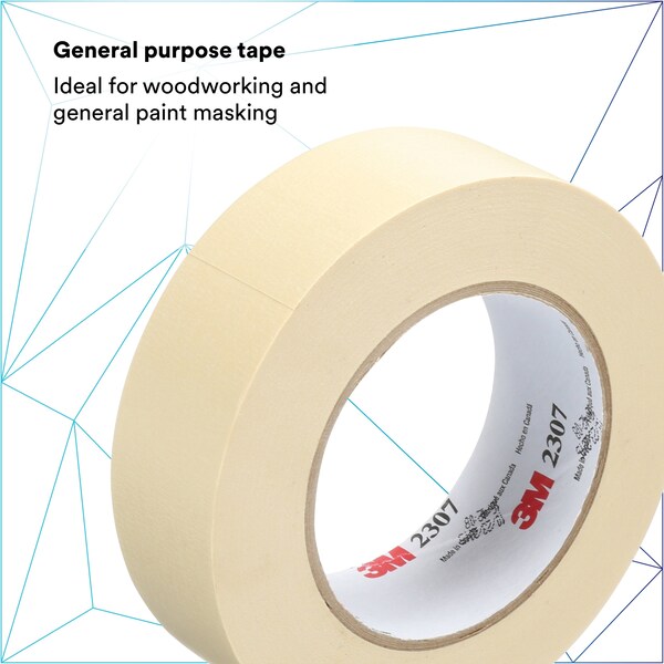 3Mâ¢ 2307 Masking Tape, 5.2 Mil, 2
