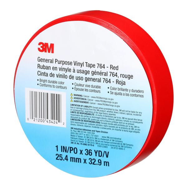 Vinyl Tape, 5.0 Mil, 1