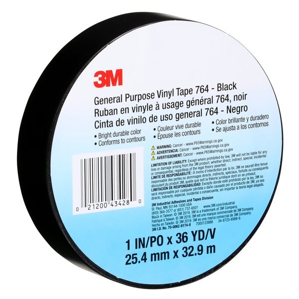 Vinyl Tape, 5.0 Mil, 1