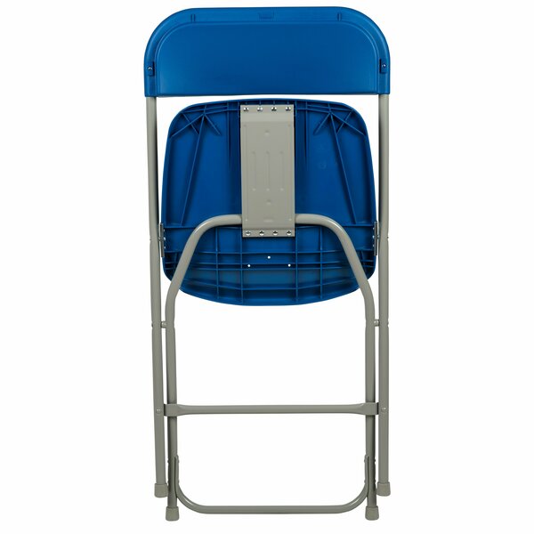 Hercules Series Plastic Folding Chair Blue - 10 Pack 650LB Weight Capacity Comfortable Event Chair-Lightweight Folding Chair