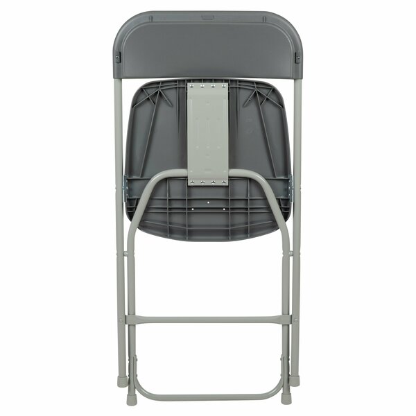 Hercules Series Plastic Folding Chair Grey - 10 Pack 650LB Weight Capacity Comfortable Event Chair-Lightweight Folding Chair