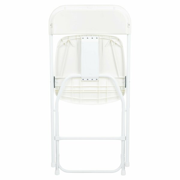 Hercules Series Plastic Folding Chair White - 10 Pack 650LB Weight Capacity Comfortable Event Chair-Lightweight Folding Chair