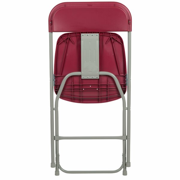 Hercules Series Plastic Folding Chair Red - 2 Pack 650LB Weight Capacity Comfortable Event Chair - Lightweight Folding Chair