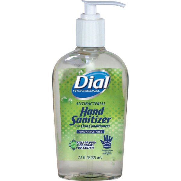 Antibacterial Gel Hand Sanitizer w/Moisturizers, 7.5oz Pump Btl, PK12