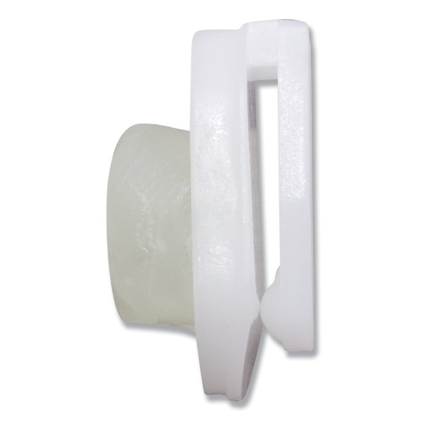 StikkiClips Adhesive Clips, White, PK20