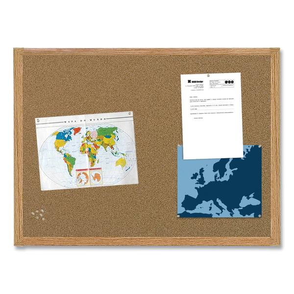Earth Cork Board 24x36, Wood Frame