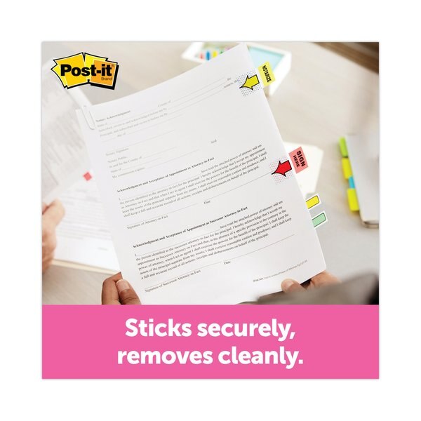 Sign Here, Flag Dispenser, Yellow, PK200