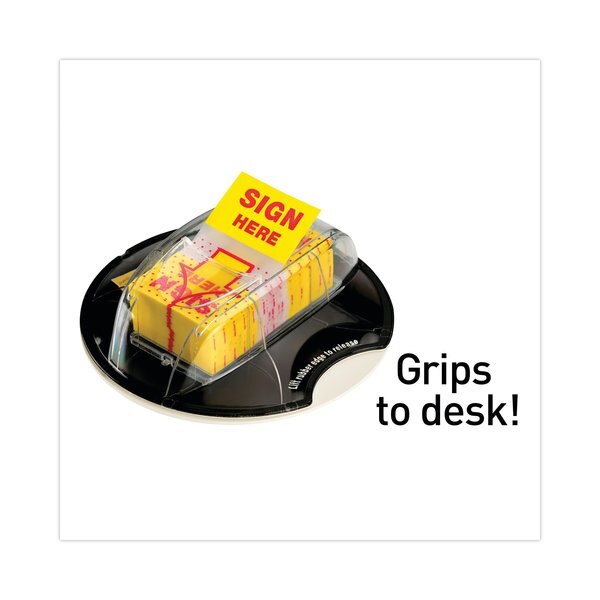 Sign Here, Flag Dispenser, Yellow, PK200