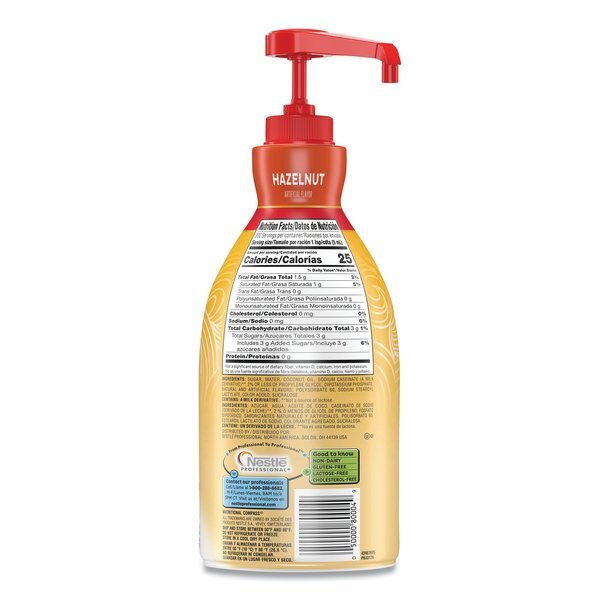 Liquid Coffee Creamer, Pump, Hazelnut, PK2
