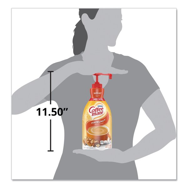 Liquid Coffee Creamer, Pump, Hazelnut, PK2