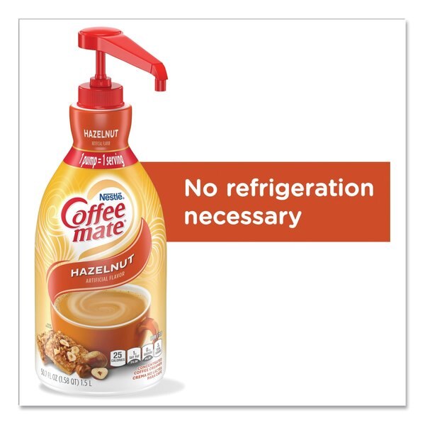 Liquid Coffee Creamer, Pump, Hazelnut, PK2