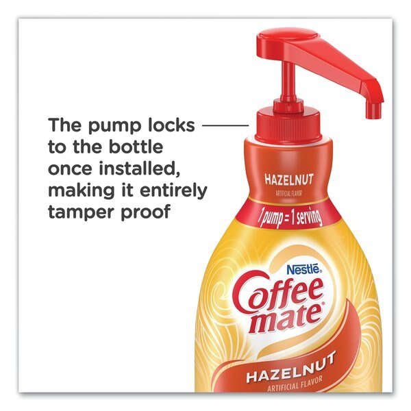 Liquid Coffee Creamer, Pump, Hazelnut, PK2