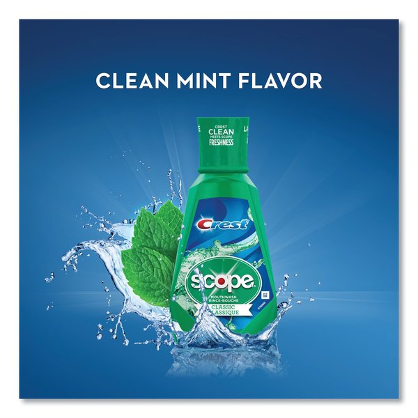 + Scope Mouth Rinse, Classic Mint, 1 L Bottle, PK6