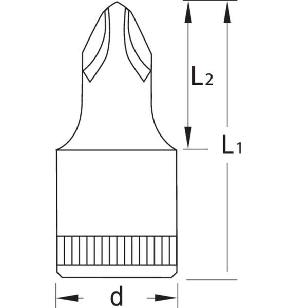 Screwdriver Bit Socket, 1/4