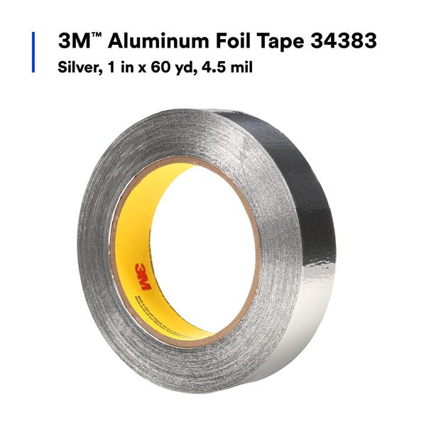 Self Wound Foil Tape, 1 in x 60 yd, Silver