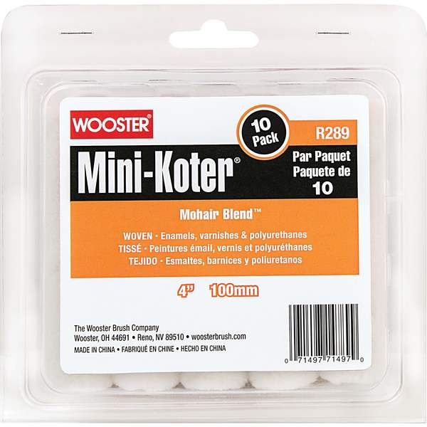 Mohair Paint Roller Cover, Smooth, 4