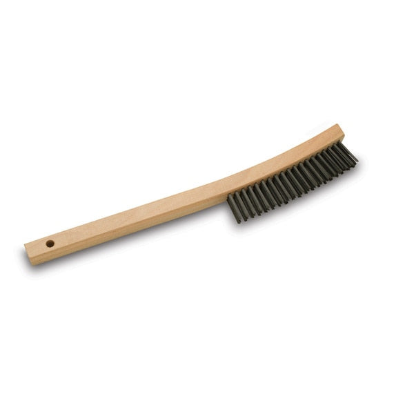 Wire Brush , Curved Handle, Carbon Steel, PK 12