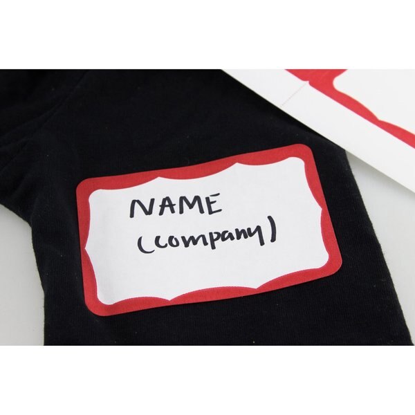 ID Adhesive Badge, Adhesive, PK200