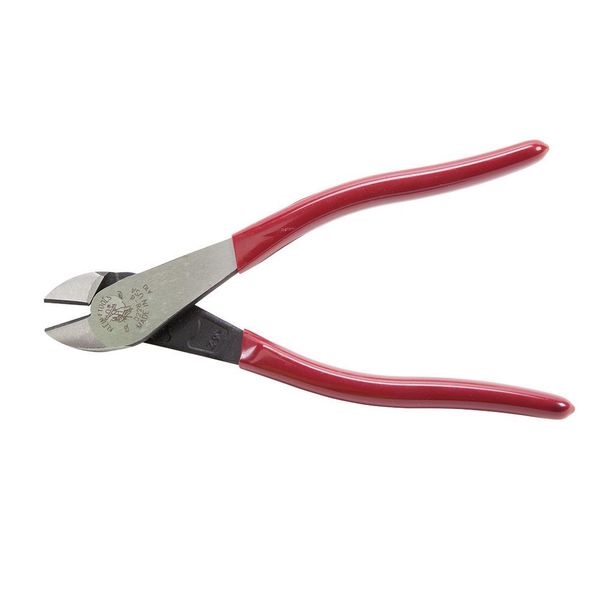 8 1/8 in High Leverage Diagonal Cutting Plier Standard Cut Oval Nose Uninsulated