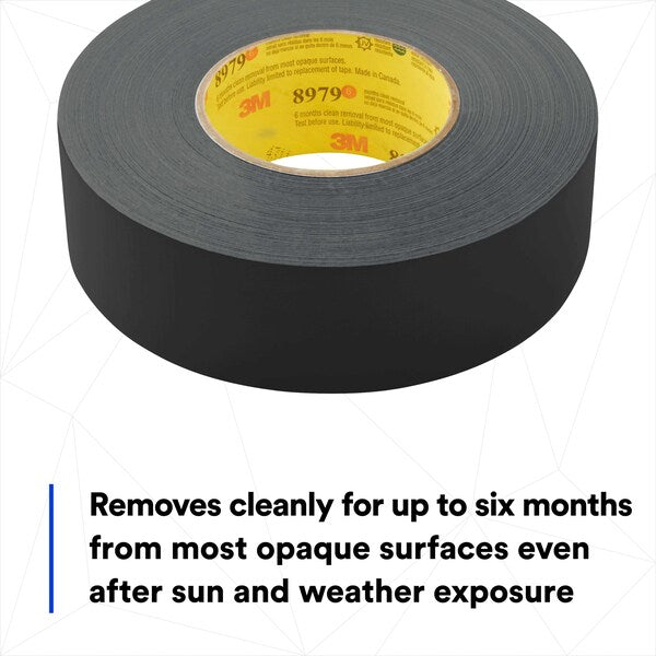 Duct Tape, 2 In x 60 yd, 12.6 mil, Black