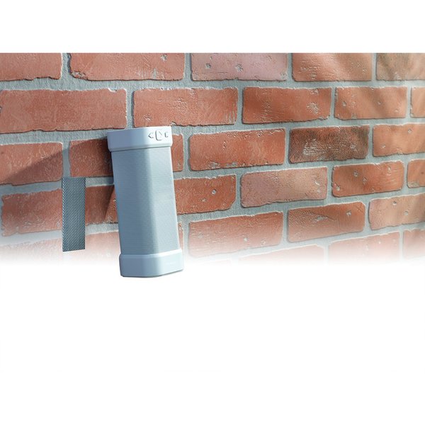 Reclosable Fastener Shapes, Rubber Adhesive, 4 in, 1 in Wd, Gray, 5 PK