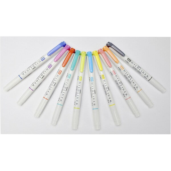 Mildliner Double Ended Highlighter New Colors Asst 10 Pack