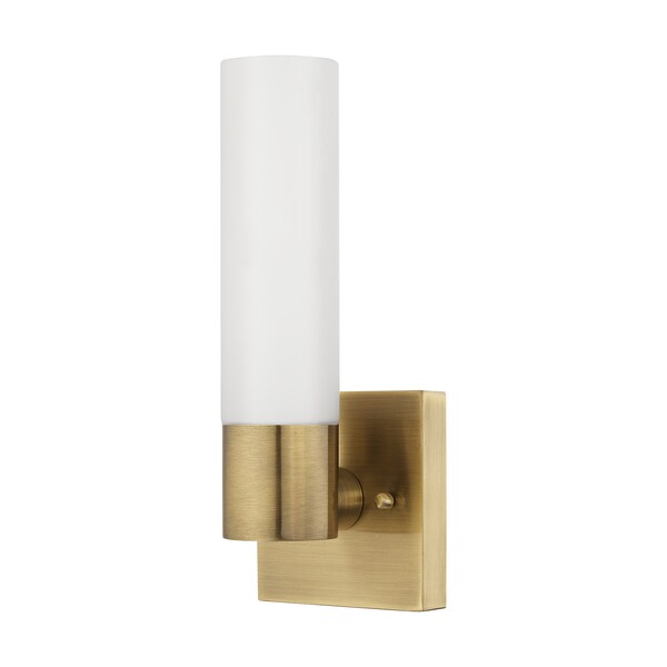 Aero 1 Light Antique Brass ADA Wall Sconce
