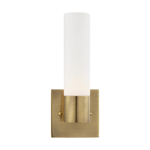Aero 1 Light Antique Brass ADA Wall Sconce