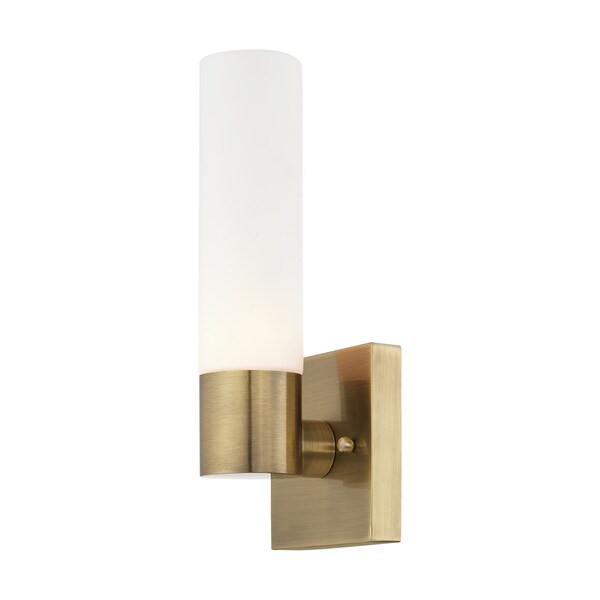Aero 1 Light Antique Brass ADA Wall Sconce