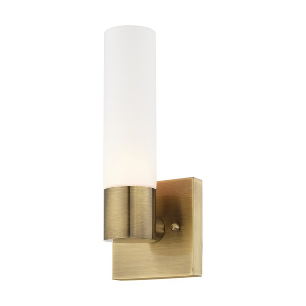 Aero 1 Light Antique Brass ADA Wall Sconce